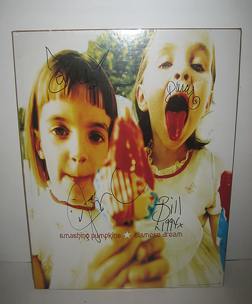 Smashing Pumpkins Siamese Dreams Signed Poster US Promo